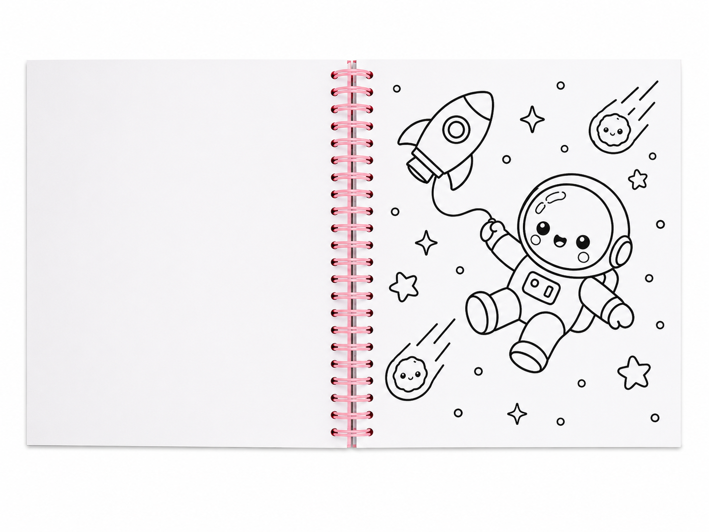 Cozy Space Coloring Book