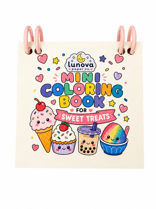 Mini Sweet Treats Coloring Book