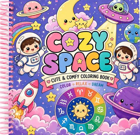 Cozy Space Coloring Book