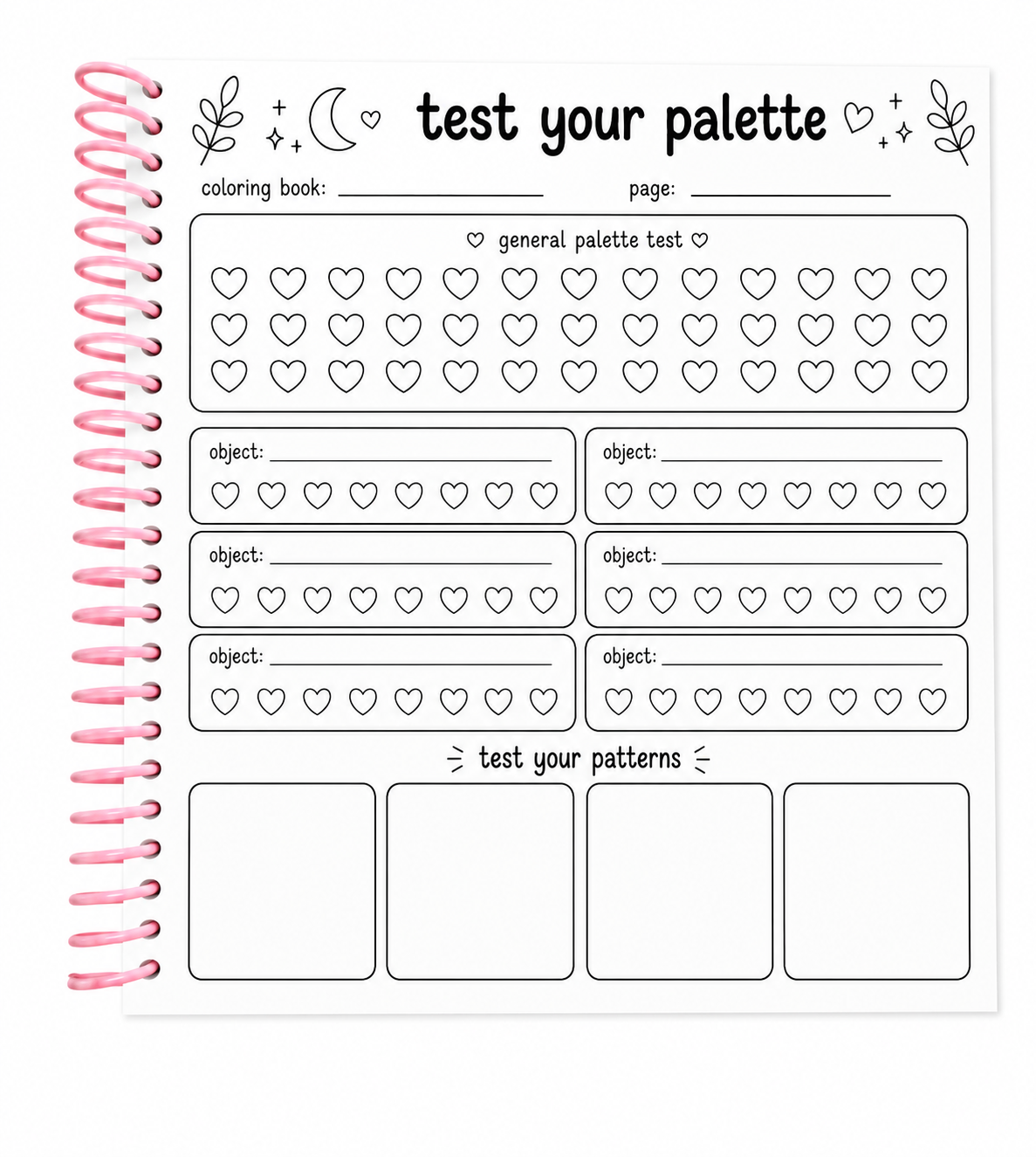 Test your colors coloring book ￼
